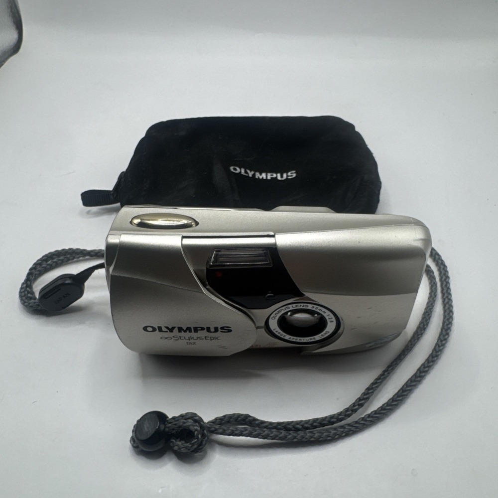 Olympus mju II DLX Stylus Epic 35mm F2.8 Camera – Works Flash Not Working READ‎